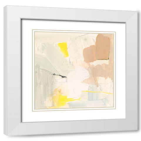 Soft and Subtle IV White Modern Wood Framed Art Print with Double Matting by Barnes, Victoria