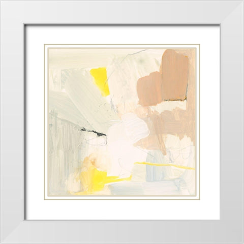 Soft and Subtle IV White Modern Wood Framed Art Print with Double Matting by Barnes, Victoria