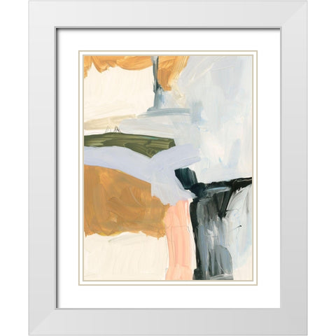 Palette Meld II White Modern Wood Framed Art Print with Double Matting by Barnes, Victoria