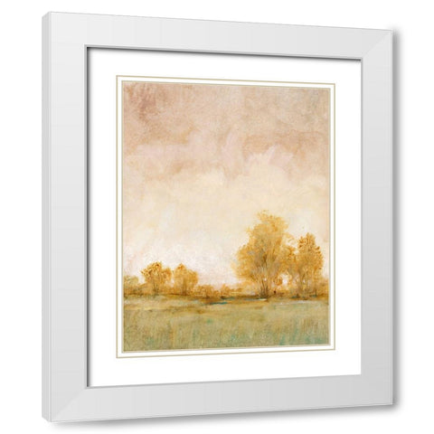 Carefree Day I White Modern Wood Framed Art Print with Double Matting by OToole, Tim