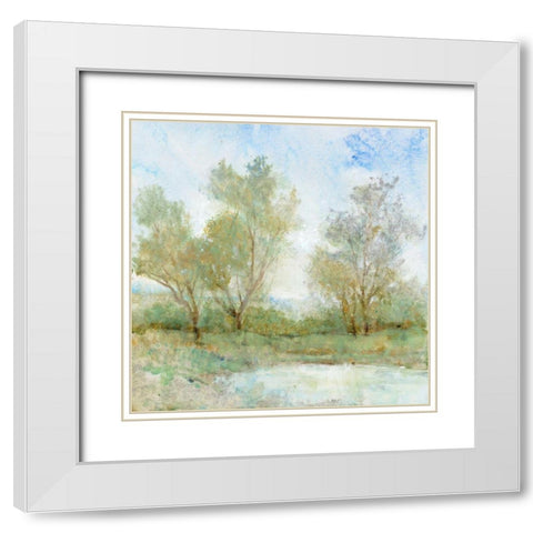 Cool Breeze I White Modern Wood Framed Art Print with Double Matting by OToole, Tim