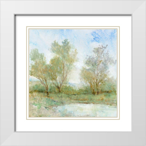 Cool Breeze I White Modern Wood Framed Art Print with Double Matting by OToole, Tim