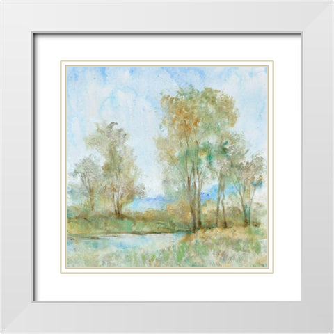 Cool Breeze II White Modern Wood Framed Art Print with Double Matting by OToole, Tim