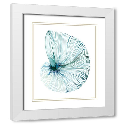 Eye of the Ocean I White Modern Wood Framed Art Print with Double Matting by Popp, Grace