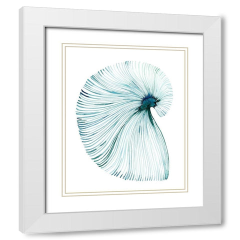 Eye of the Ocean II White Modern Wood Framed Art Print with Double Matting by Popp, Grace