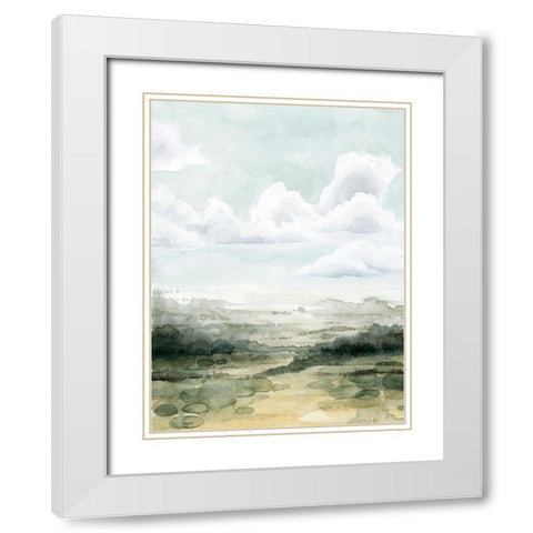 Valley Highlights I White Modern Wood Framed Art Print with Double Matting by Popp, Grace