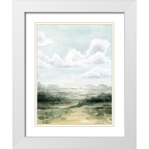 Valley Highlights I White Modern Wood Framed Art Print with Double Matting by Popp, Grace