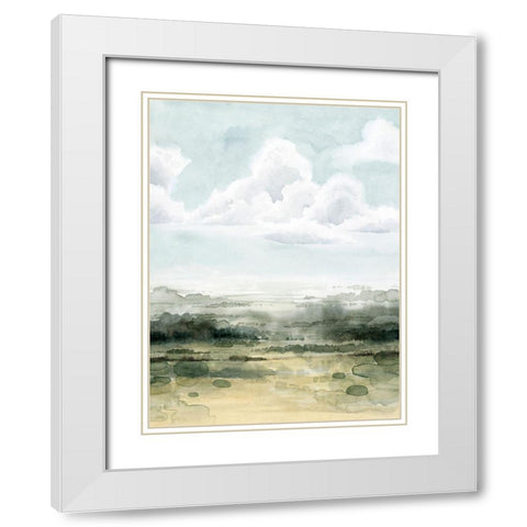 Valley Highlights II White Modern Wood Framed Art Print with Double Matting by Popp, Grace