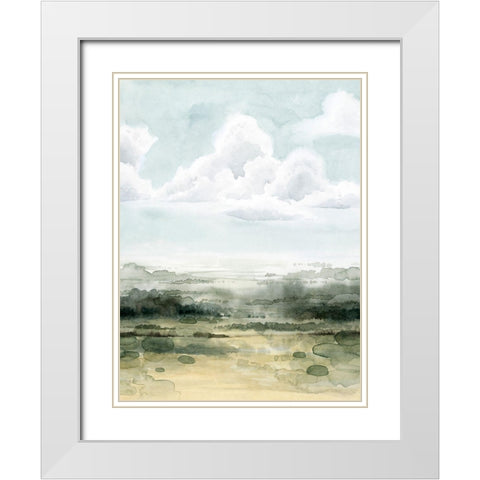 Valley Highlights II White Modern Wood Framed Art Print with Double Matting by Popp, Grace