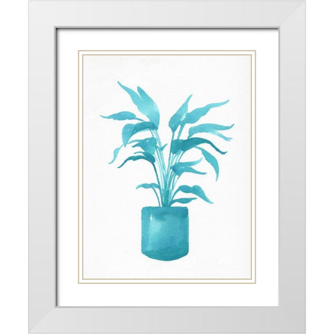 Watercolor House Plant IV White Modern Wood Framed Art Print with Double Matting by Green, Jacob