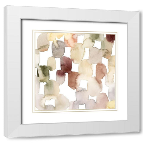 Melted Sediment I White Modern Wood Framed Art Print with Double Matting by Popp, Grace