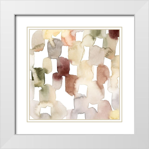 Melted Sediment I White Modern Wood Framed Art Print with Double Matting by Popp, Grace