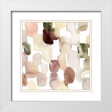 Melted Sediment II White Modern Wood Framed Art Print with Double Matting by Popp, Grace