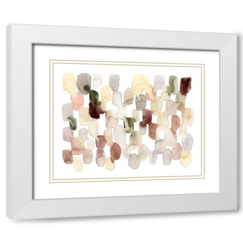 Melted Sediment III White Modern Wood Framed Art Print with Double Matting by Popp, Grace