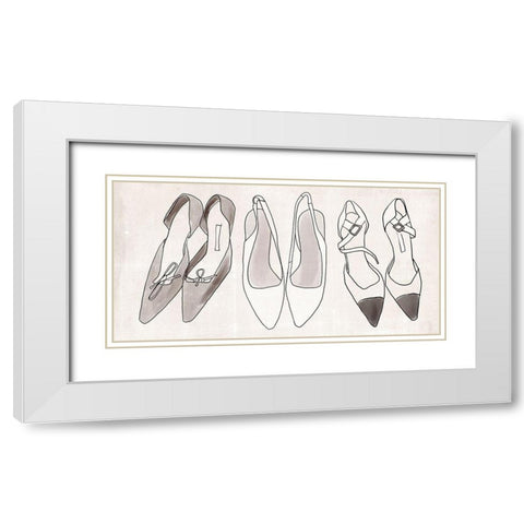 Heels for Days III White Modern Wood Framed Art Print with Double Matting by Warren, Annie