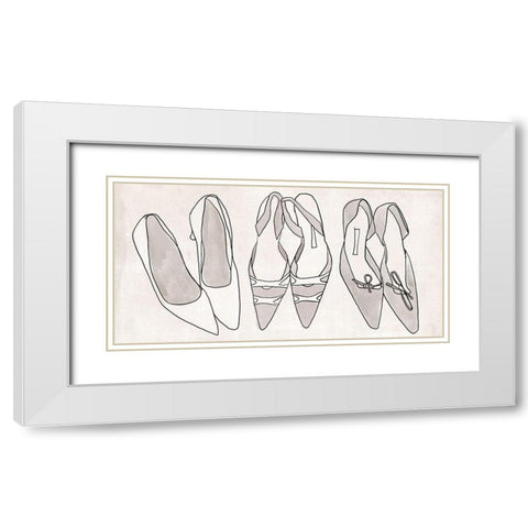 Heels for Days IV White Modern Wood Framed Art Print with Double Matting by Warren, Annie