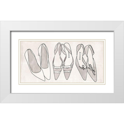 Heels for Days IV White Modern Wood Framed Art Print with Double Matting by Warren, Annie