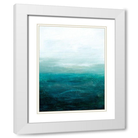 Drifting Sea II White Modern Wood Framed Art Print with Double Matting by Popp, Grace