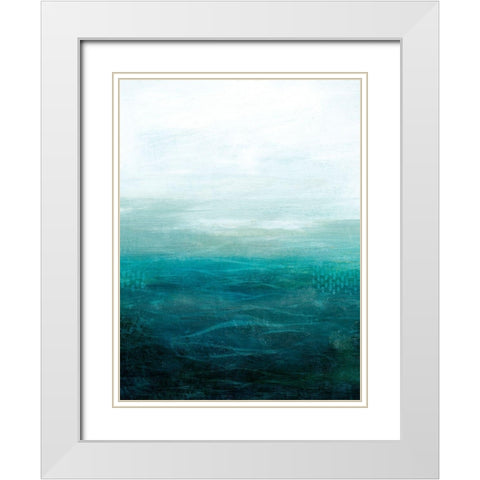 Drifting Sea II White Modern Wood Framed Art Print with Double Matting by Popp, Grace