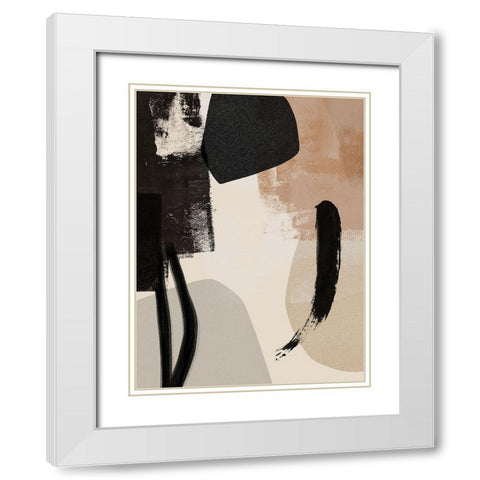 Selective Arrangement II White Modern Wood Framed Art Print with Double Matting by Barnes, Victoria