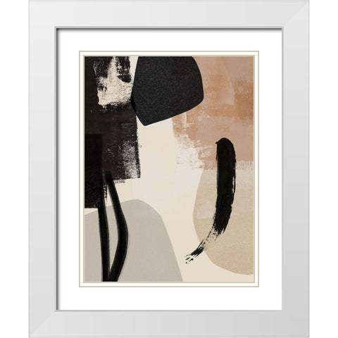 Selective Arrangement II White Modern Wood Framed Art Print with Double Matting by Barnes, Victoria