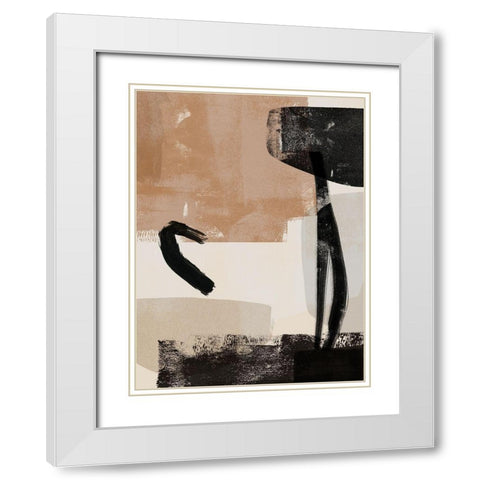 Selective Arrangement III White Modern Wood Framed Art Print with Double Matting by Barnes, Victoria