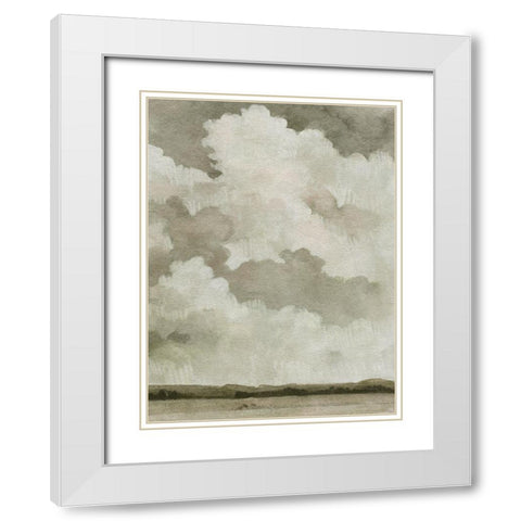 Big Dark Sky II White Modern Wood Framed Art Print with Double Matting by Caroline, Emma