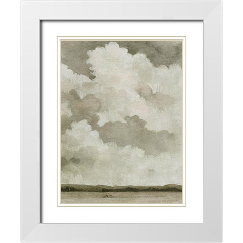 Big Dark Sky II White Modern Wood Framed Art Print with Double Matting by Caroline, Emma