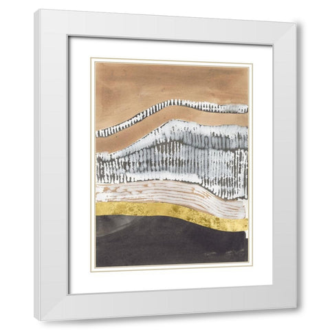 Metronome I White Modern Wood Framed Art Print with Double Matting by Lam, Vanna