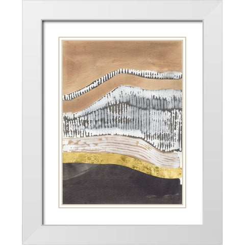 Metronome I White Modern Wood Framed Art Print with Double Matting by Lam, Vanna