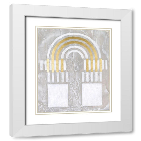 Mezzanine I White Modern Wood Framed Art Print with Double Matting by Lam, Vanna