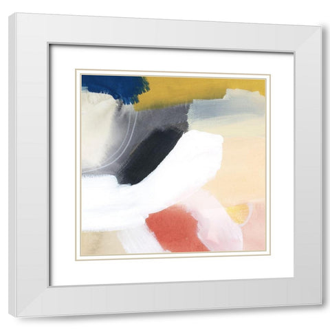 Sunset Movement I White Modern Wood Framed Art Print with Double Matting by Popp, Grace