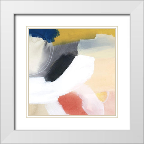 Sunset Movement I White Modern Wood Framed Art Print with Double Matting by Popp, Grace