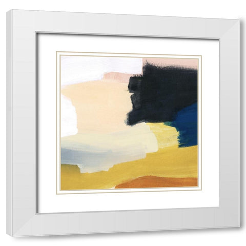 Sunset Movement IV White Modern Wood Framed Art Print with Double Matting by Popp, Grace