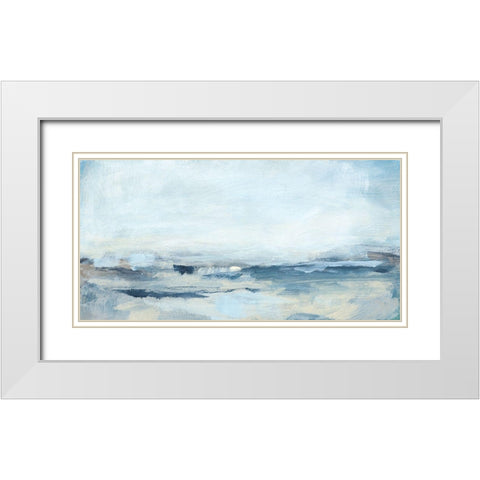 Sailing I White Modern Wood Framed Art Print with Double Matting by Long, Christina
