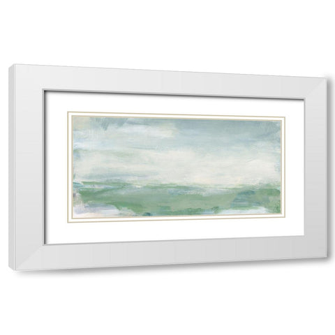 Coastal I White Modern Wood Framed Art Print with Double Matting by Long, Christina