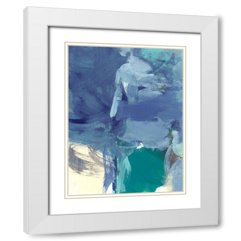 Front II White Modern Wood Framed Art Print with Double Matting by Long, Christina