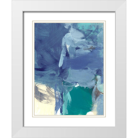 Front II White Modern Wood Framed Art Print with Double Matting by Long, Christina