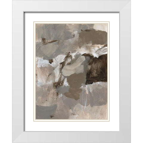 Coffee II White Modern Wood Framed Art Print with Double Matting by Long, Christina