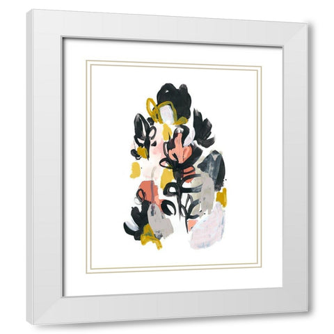 Gather Garden III White Modern Wood Framed Art Print with Double Matting by Vess, June Erica