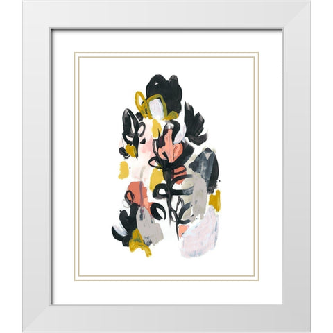 Gather Garden III White Modern Wood Framed Art Print with Double Matting by Vess, June Erica