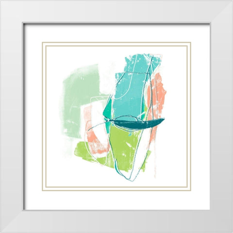 Chromatic Intent I White Modern Wood Framed Art Print with Double Matting by Vess, June Erica
