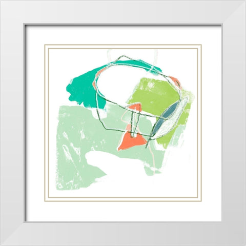 Chromatic Intent II White Modern Wood Framed Art Print with Double Matting by Vess, June Erica