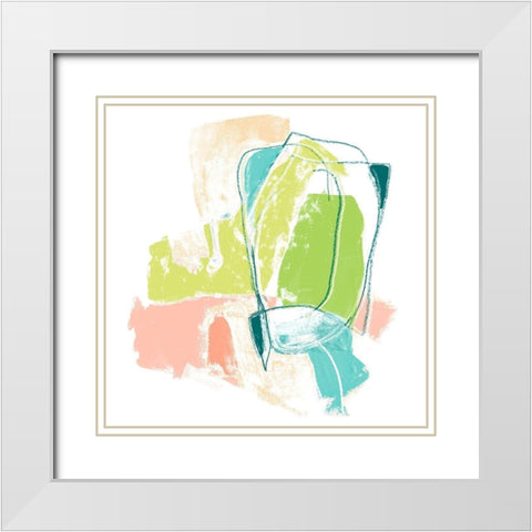 Chromatic Intent III White Modern Wood Framed Art Print with Double Matting by Vess, June Erica