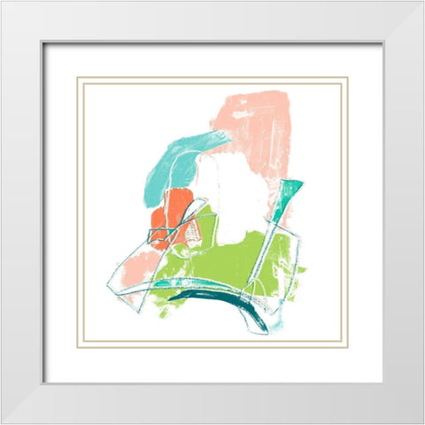 Chromatic Intent V White Modern Wood Framed Art Print with Double Matting by Vess, June Erica