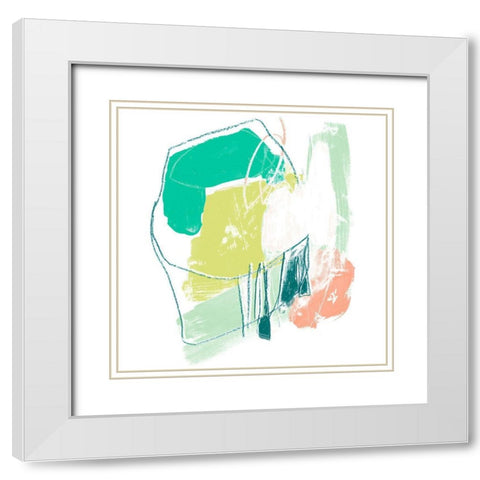 Chromatic Intent VI White Modern Wood Framed Art Print with Double Matting by Vess, June Erica