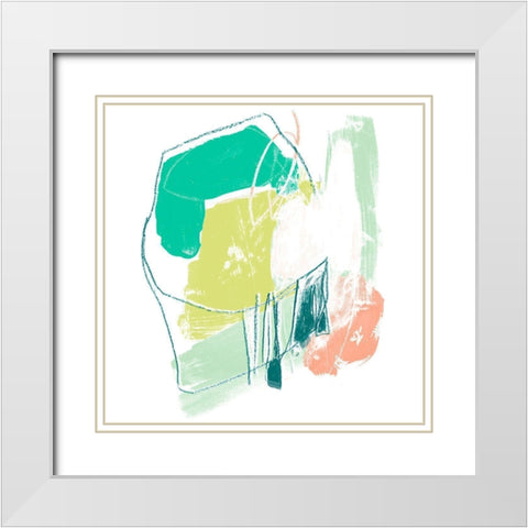 Chromatic Intent VI White Modern Wood Framed Art Print with Double Matting by Vess, June Erica