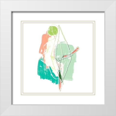 Chromatic Intent VIII White Modern Wood Framed Art Print with Double Matting by Vess, June Erica