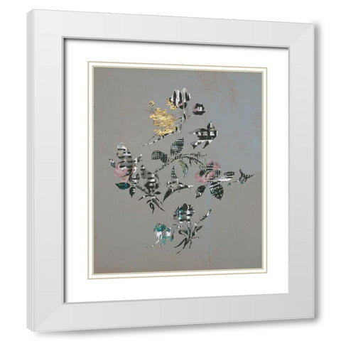 19th Century Design And Birds I White Modern Wood Framed Art Print with Double Matting by Arbel, Lori