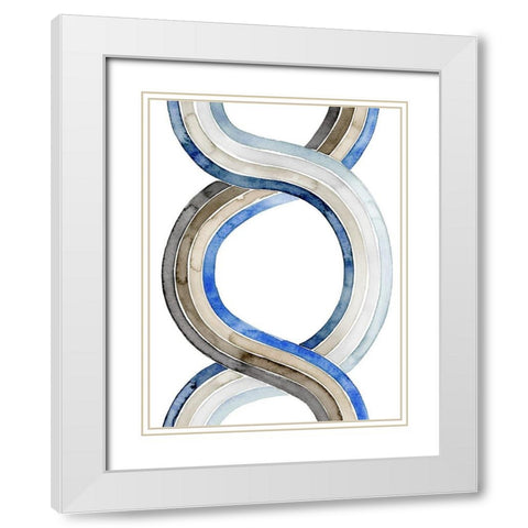 Natural Weaving II White Modern Wood Framed Art Print with Double Matting by Popp, Grace